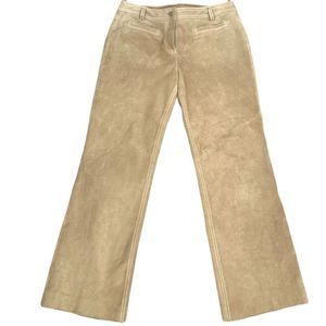 Ann Taylor LOFT 100% Suede Leather Pants
